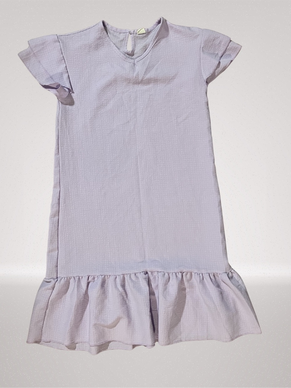 Light Lavender Ruffle-Hem Dress 8/10 Girls